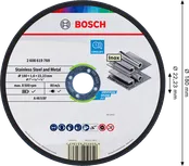 Bosch roostevaba terase ja metalli lõikeketas 180 mm.